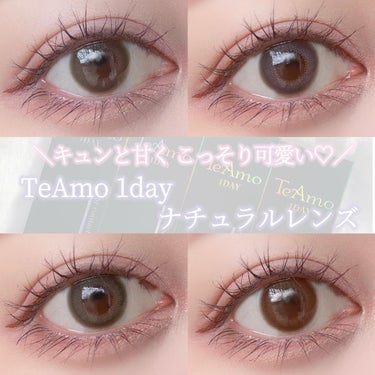 TeAmo 1DAY ピノ ベージュ/TeAmo/ワンデー（１DAY）カラコンを使ったクチコミ（1枚目）