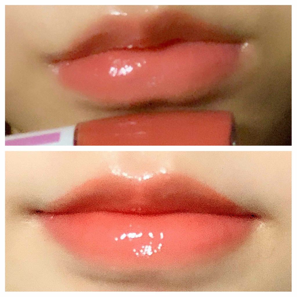 オイルティントリップ＋ オレンジブラウン 204/CandyDoll/リップティントを使ったクチコミ（2枚目）