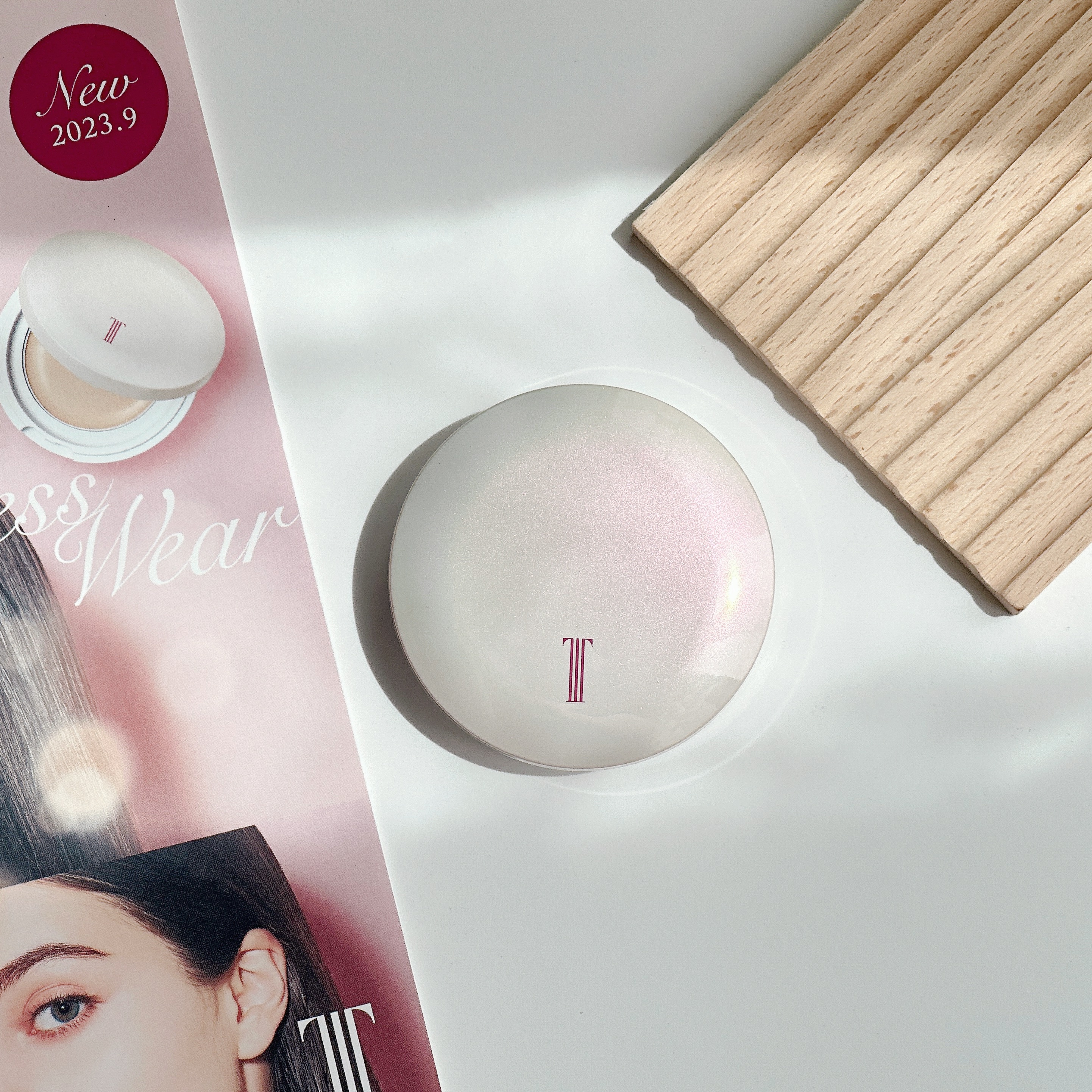 リズムシームレスウェア 01 ライトベージュ/TWANY/化粧下地を使ったクチコミ（3枚目）