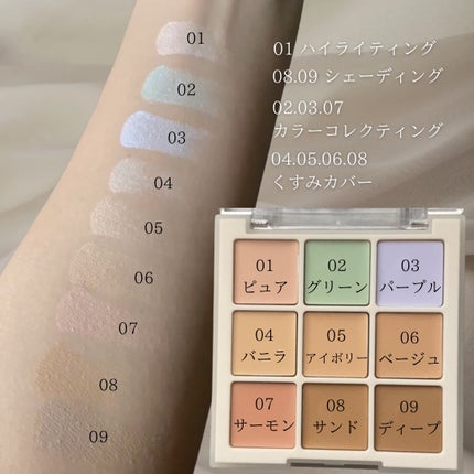 プロコンシーラーパレット/dasique/パレットコンシーラーを使ったクチコミ(2枚目)