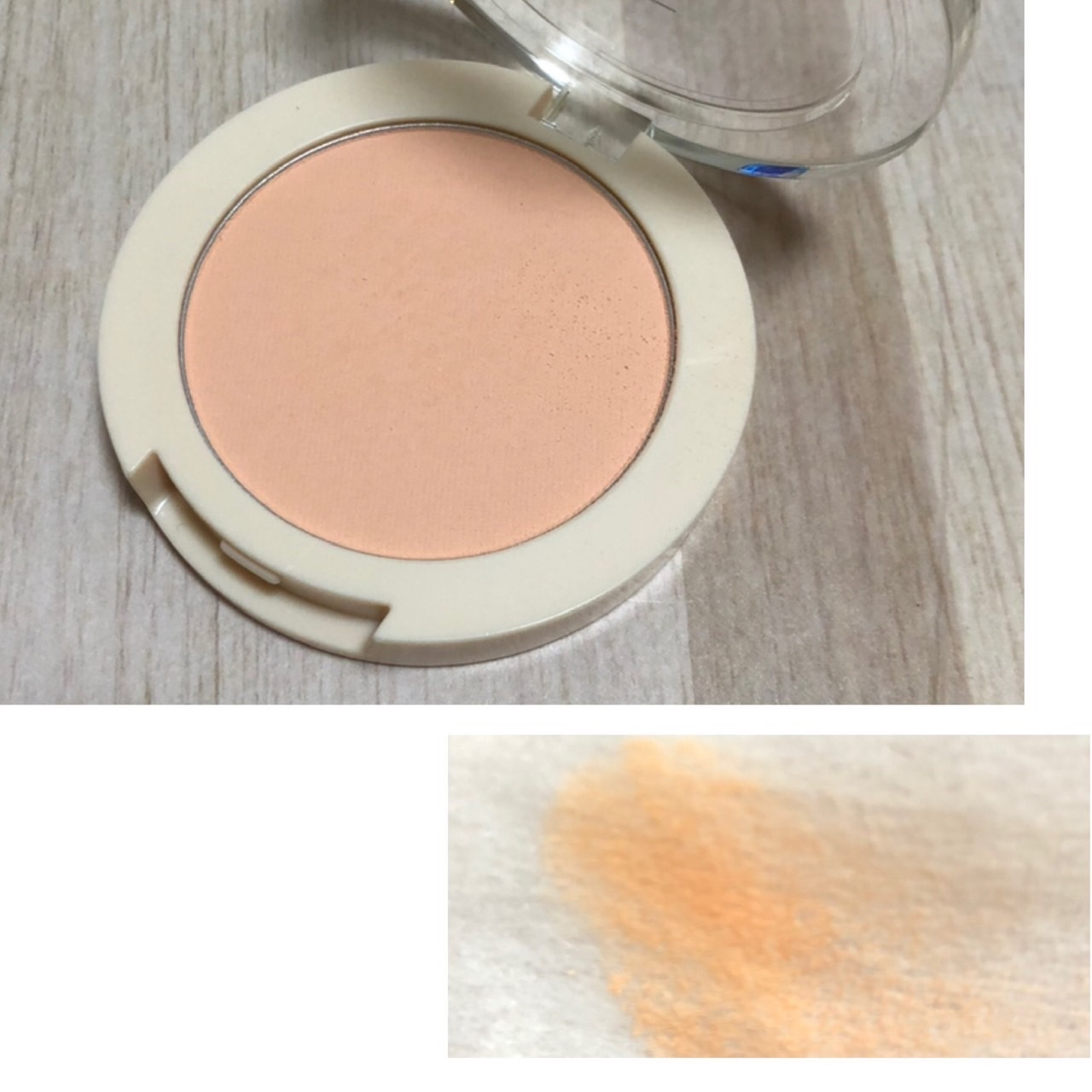 ベアブラッシャー パフ付き 02 オランジェ/フォレンコス/パウダーチークを使ったクチコミ（2枚目）