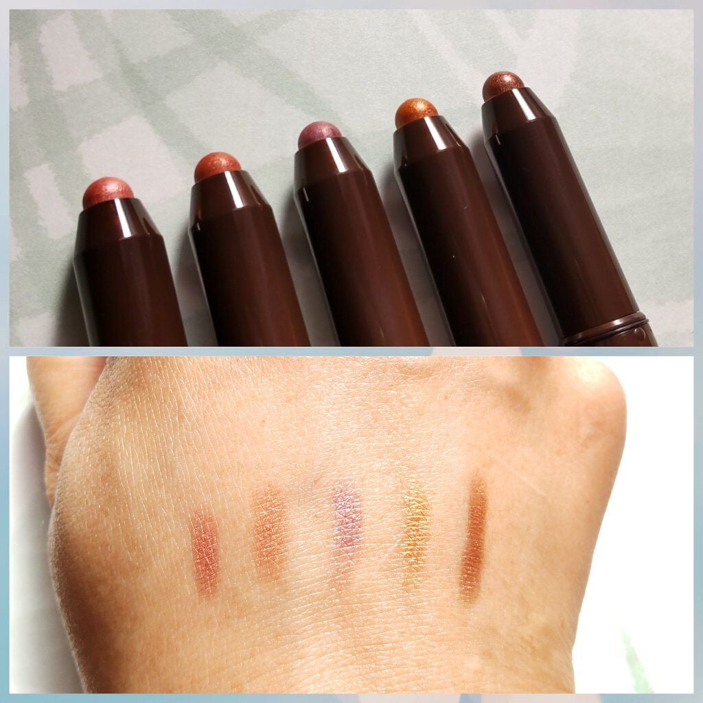 グリームオンフィットシャドウ/excel/スティックアイシャドウを使ったクチコミ(2枚目)