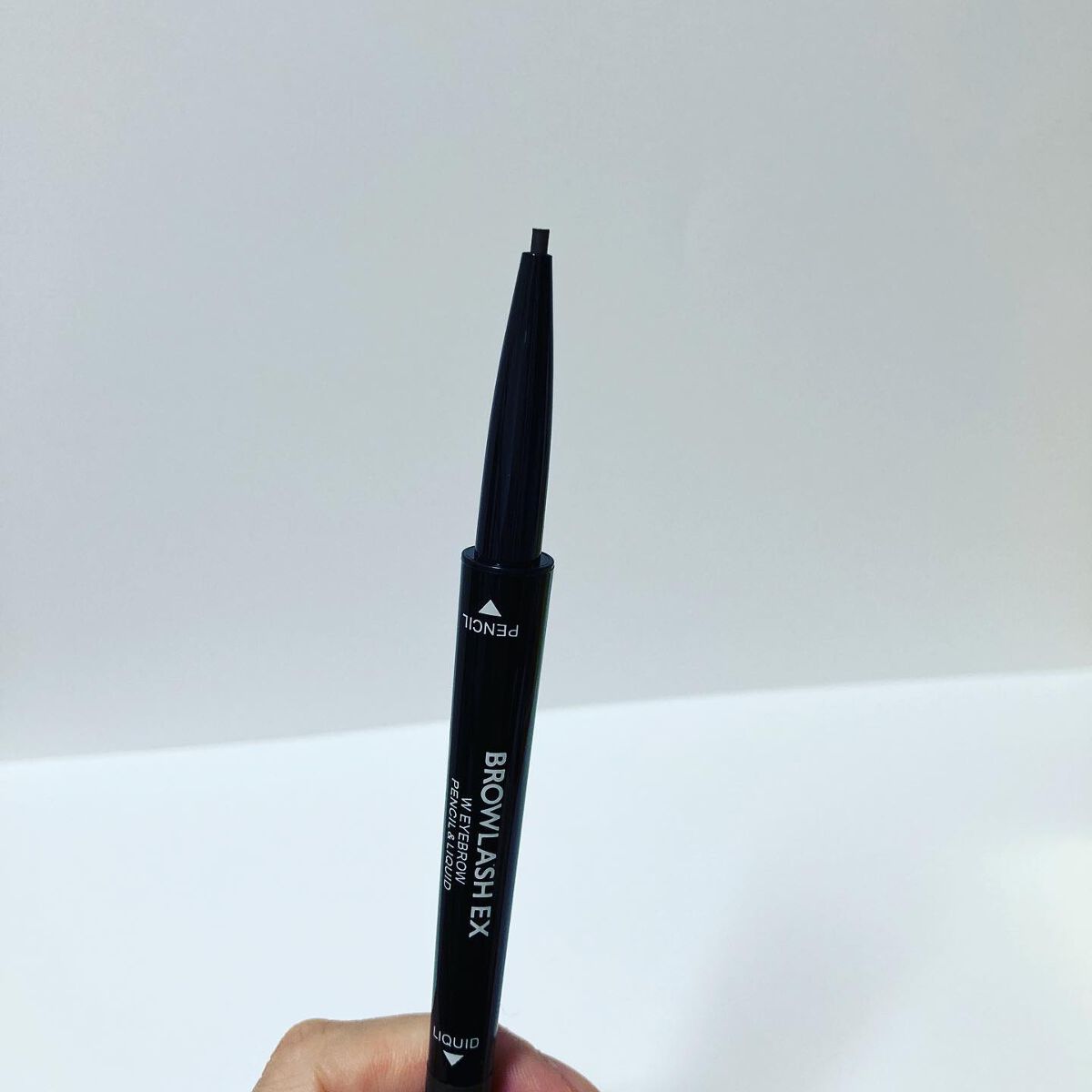 ブロウラッシュEX ウォーターストロング Wアイブロウ(ペンシル&リキッド) グレイッシュブラウン/ブロウラッシュ/アイブロウペンシルを使ったクチコミ（2枚目）