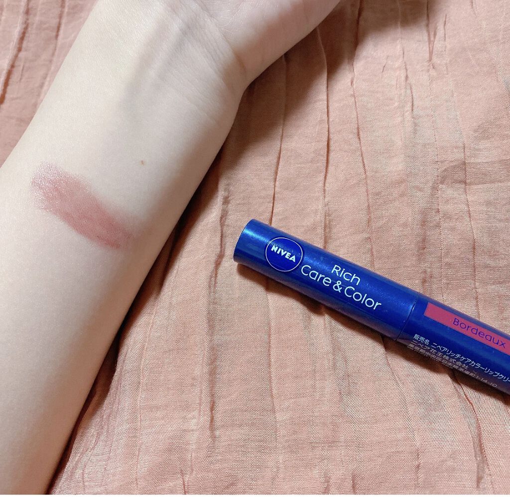 ニベア リッチケア＆カラーリップ/ニベア/リップクリームを使ったクチコミ（1枚目）