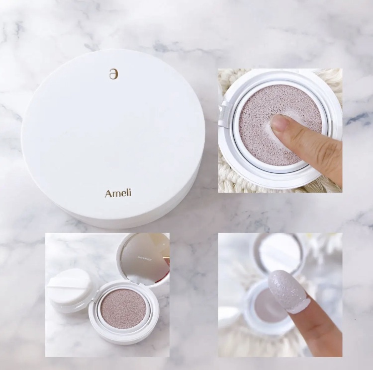 コンプリメントシリーズクッション 紫色(ボラ)/Ameli/クッションファンデーションを使ったクチコミ（2枚目）