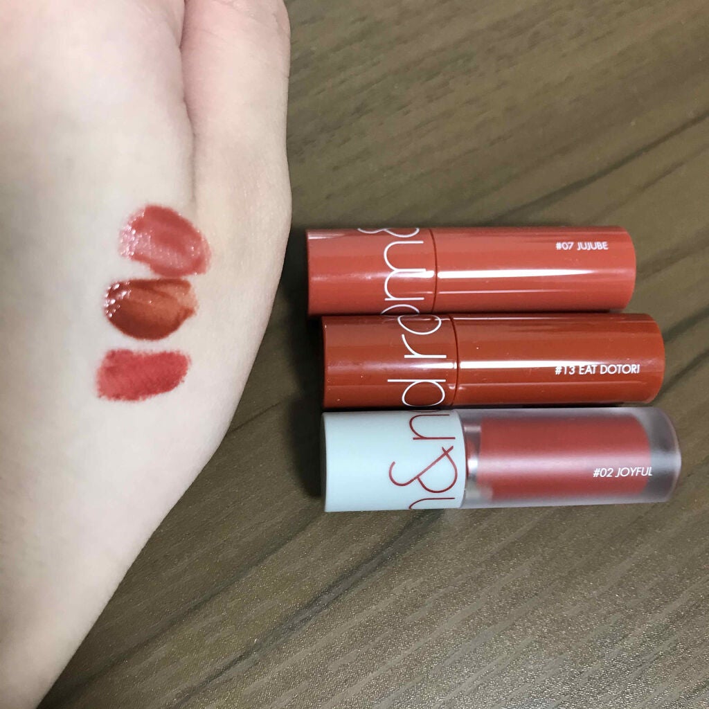 ジューシーラスティングティント/rom&nd/リップティントを使ったクチコミ(2枚目)