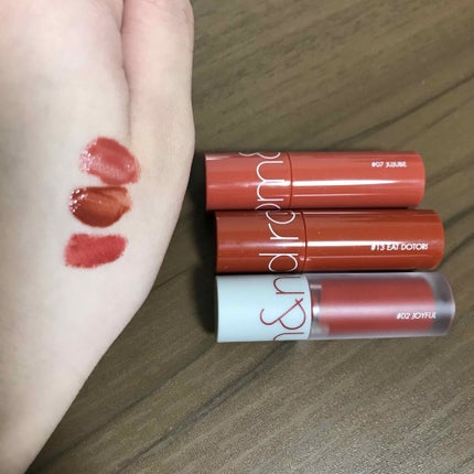 ジューシーラスティングティント/rom&nd/リップティントを使ったクチコミ(2枚目)