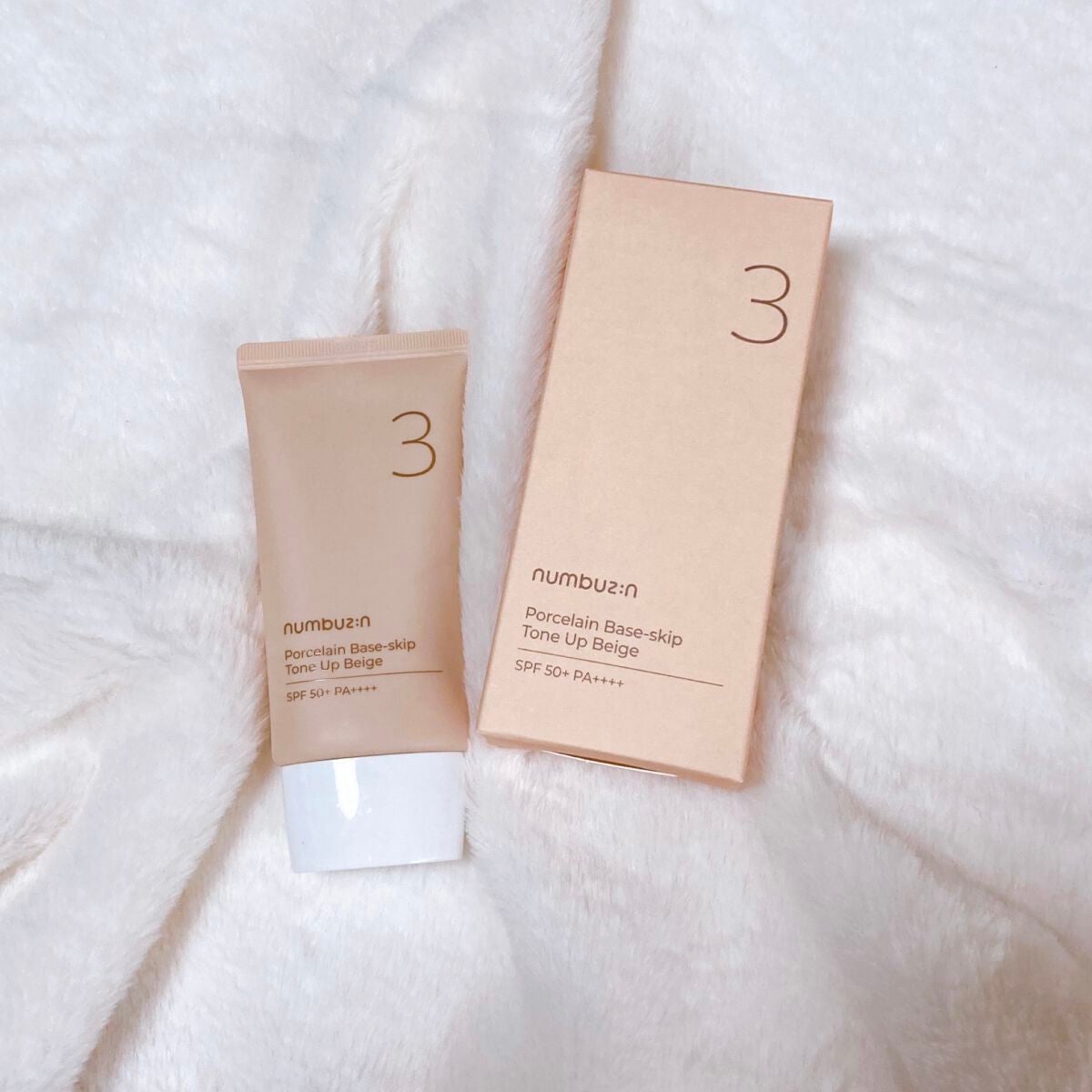 3番 ノーファンデ陶器肌トーンアップクリーム/numbuzin/化粧下地を使ったクチコミ(1枚目)