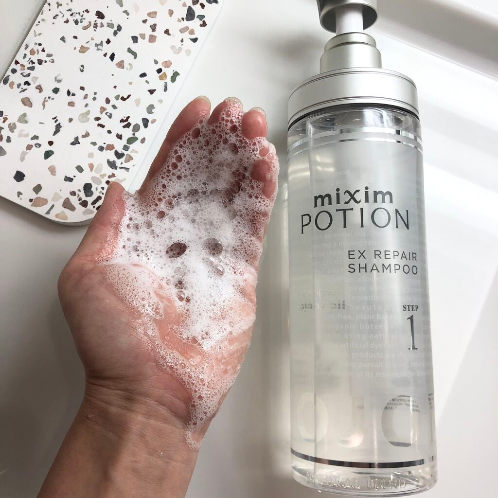 リペアシャンプー/ヘアトリートメント/mixim POTION/シャンプー・コンディショナーを使ったクチコミ(3枚目)