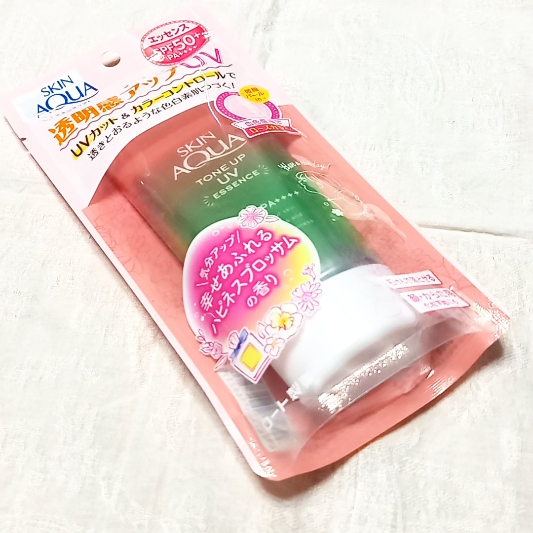 スキンアクア トーンアップUVエッセンス ローズ/スキンアクア/日焼け止めクリームを使ったクチコミ（2枚目）