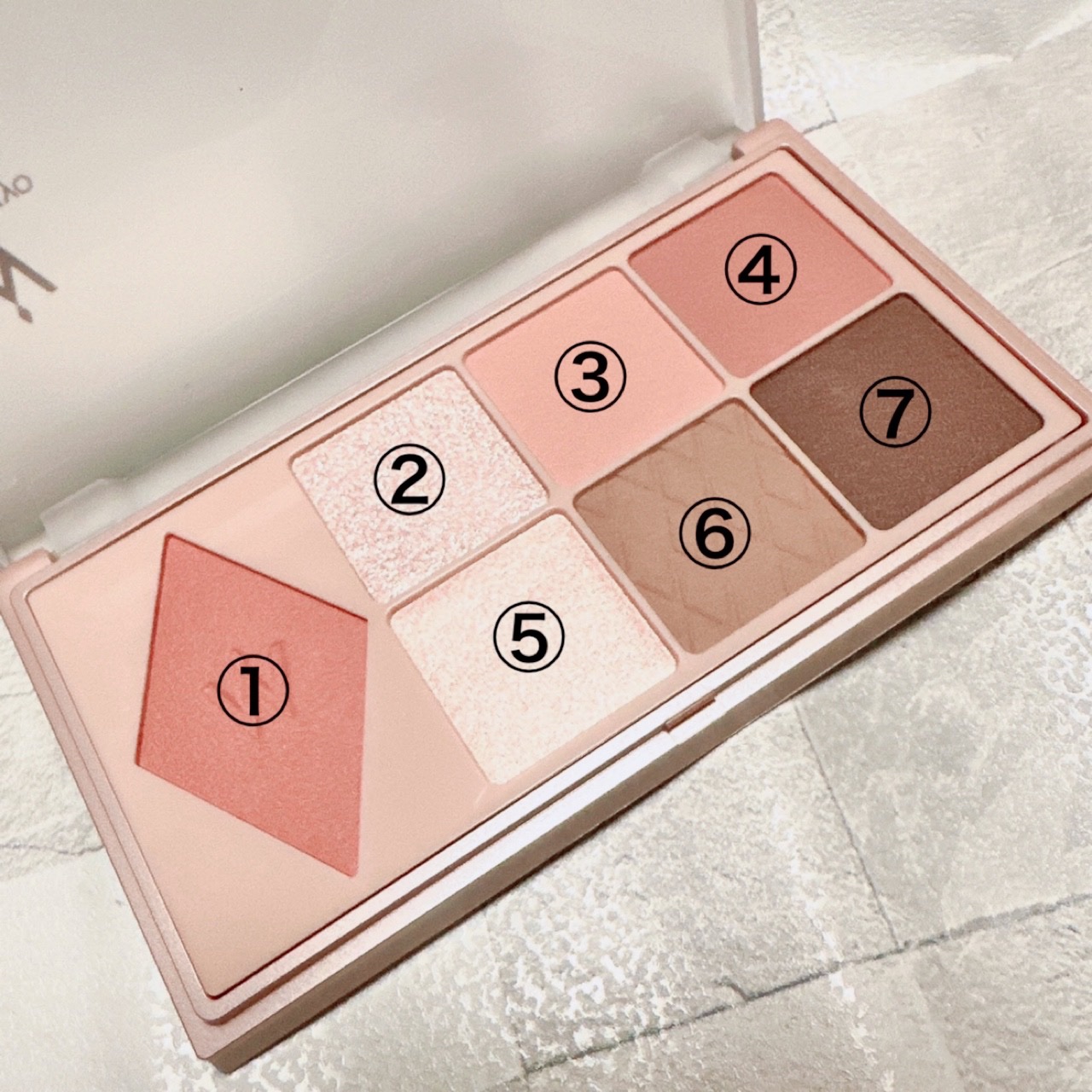 ウォンジョンヨ Ｗ デイリームードアップパレット /Wonjungyo/アイシャドウパレットを使ったクチコミ（2枚目）