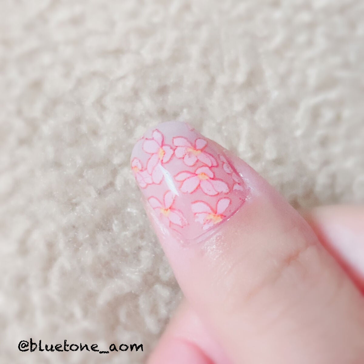 セミキュアジェルネイル(ハンド)/ohora/ネイルシールを使ったクチコミ(3枚目)