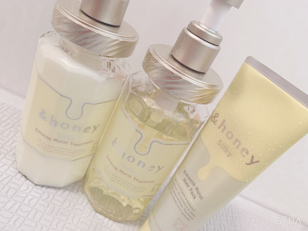 シルキー　スムースモイスチャー　シャンプー　1.0/ヘアトリートメント　2.0/&honey/市販シャンプーを使ったクチコミ（1枚目）