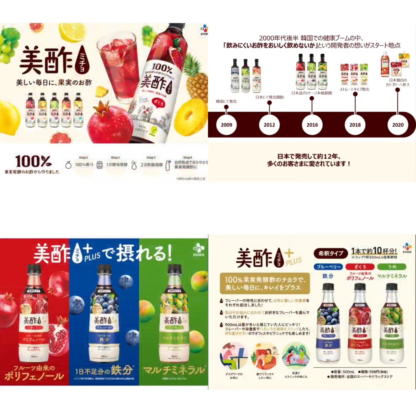 美酢プラス ブルーベリー/美酢(ミチョ)/飲むお酢を使ったクチコミ（2枚目）