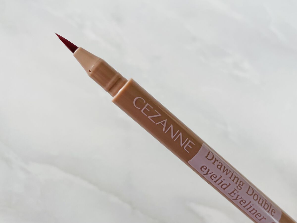 描くふたえアイライナー/CEZANNE/リキッドアイライナーを使ったクチコミ（2枚目）