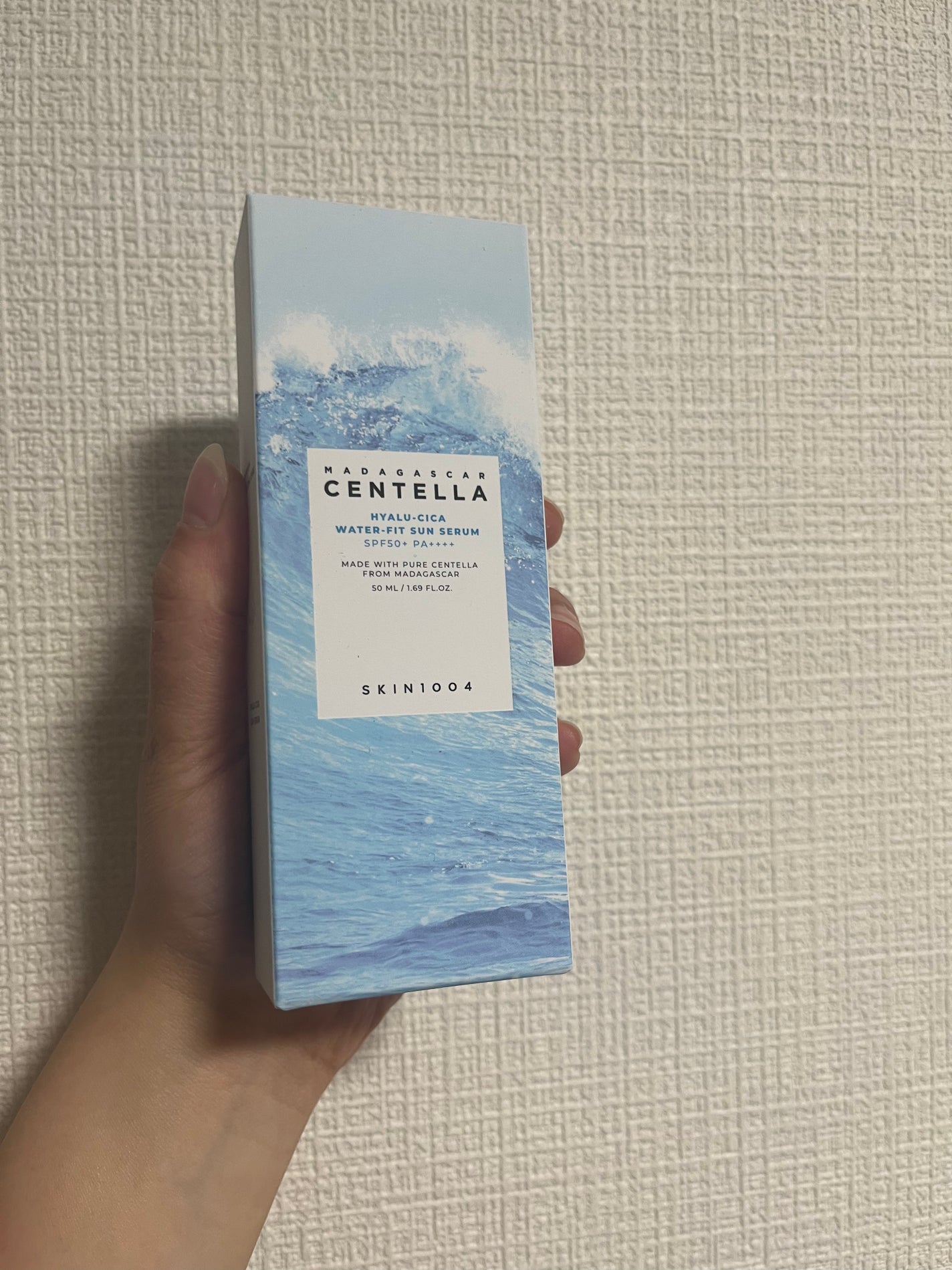 ヒアルーシカ ウォーターフィット サンセラム/SKIN1004/日焼け止めローションを使ったクチコミ(1枚目)