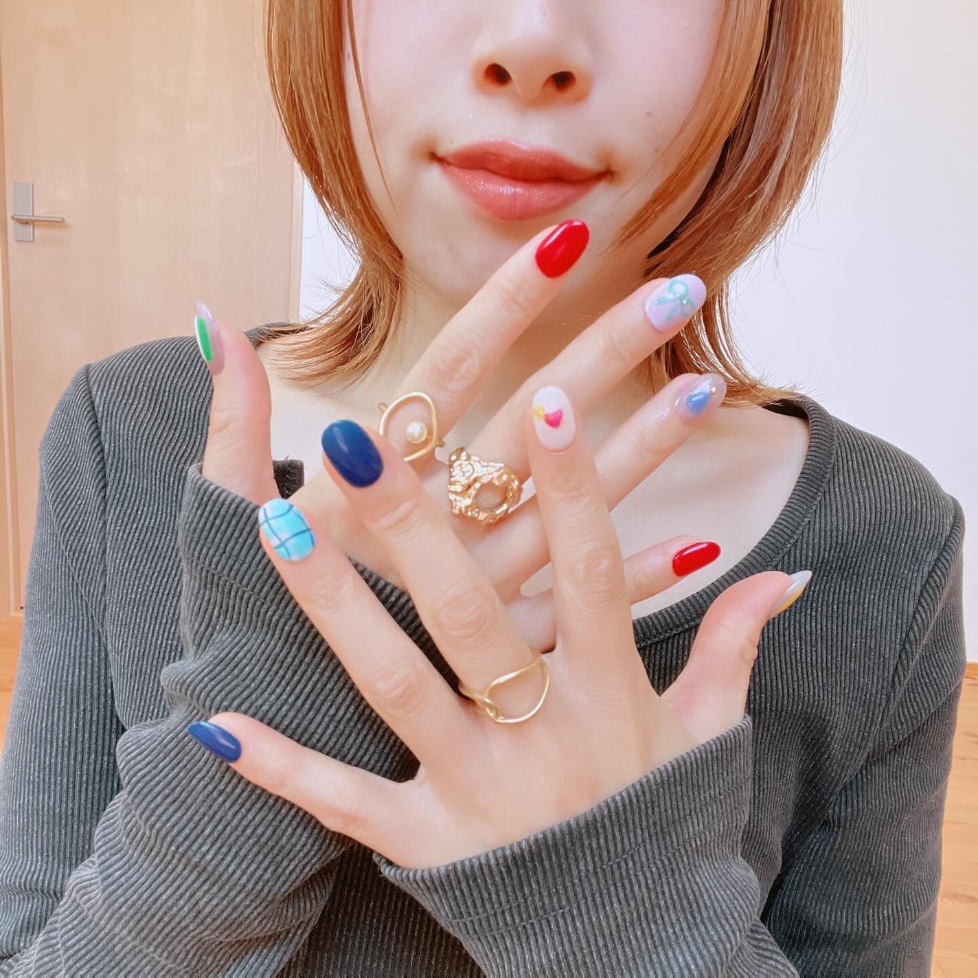 どんぶらこ♡フォロバ100 on LIPS 「Instagramの相互さん、ネイルがとーっても上手なの!!!..」(1枚目)
