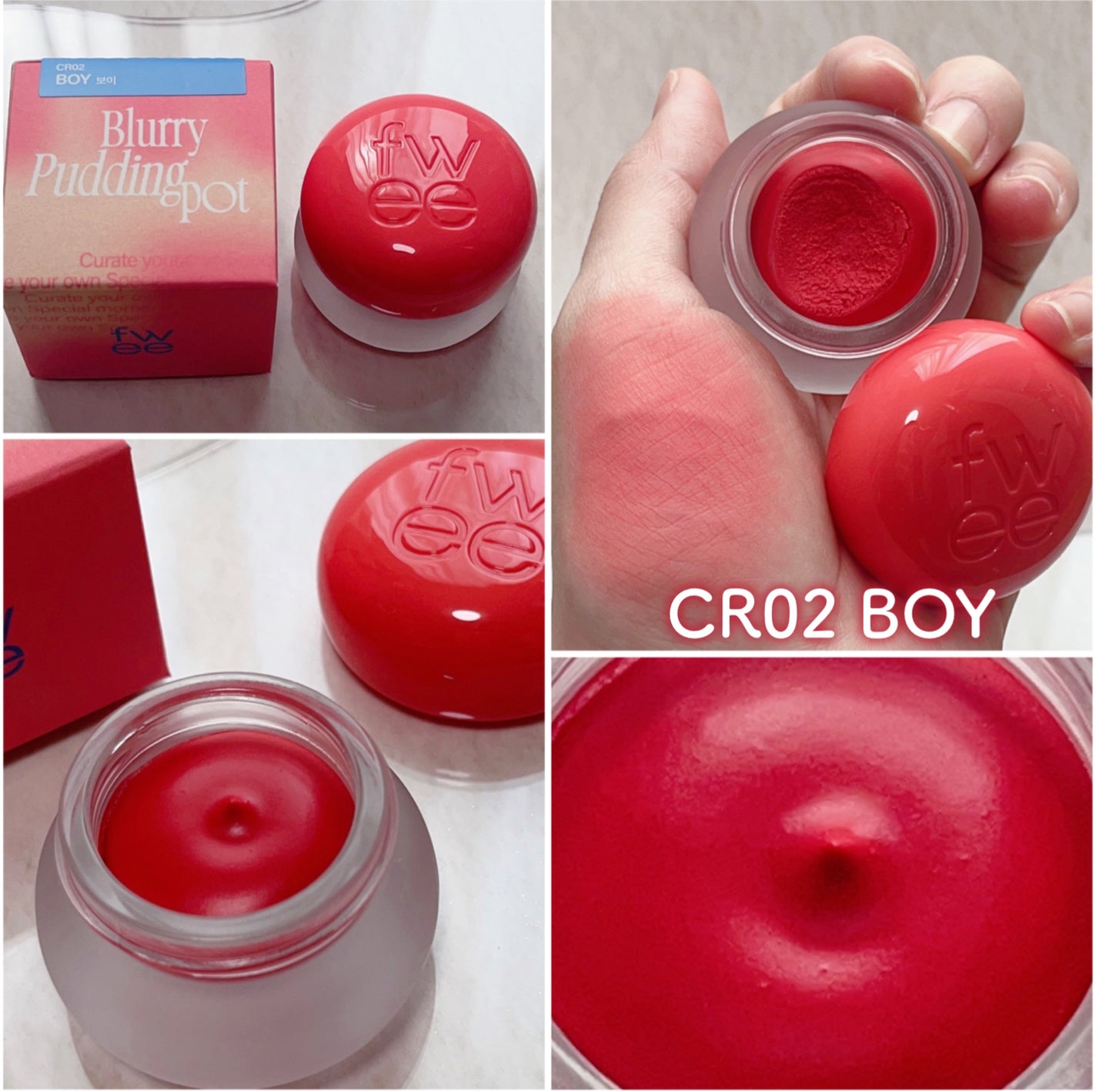 リップアンドチーク ブラーリープリンポット/fwee/口紅を使ったクチコミ(6枚目)