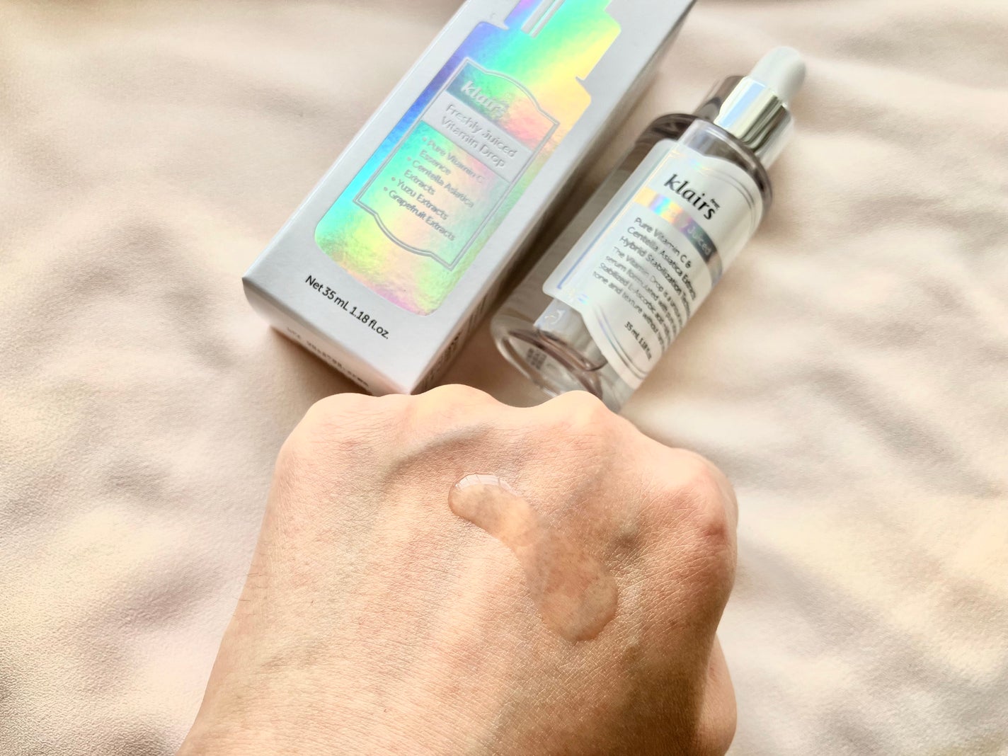 フレッシュリージュースドビタミンドロップ(35ml)/Klairs/美容液を使ったクチコミ(2枚目)