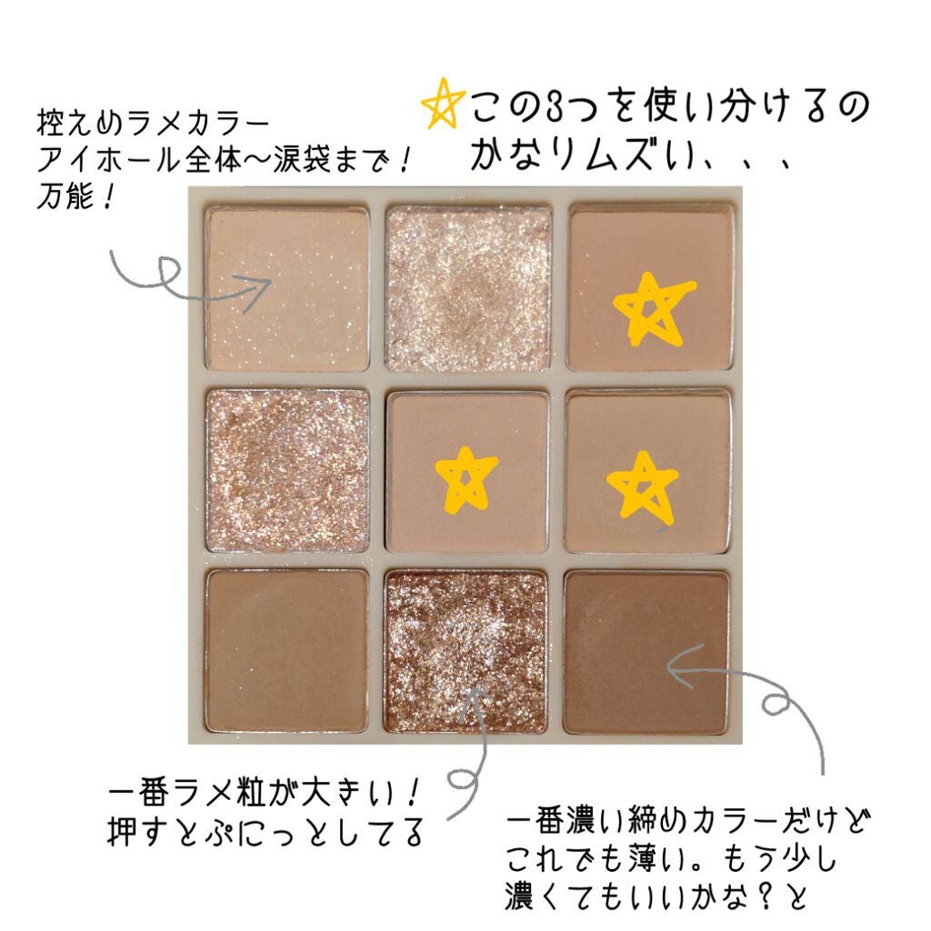 シャドウパレット/dasique/アイシャドウパレットを使ったクチコミ(4枚目)