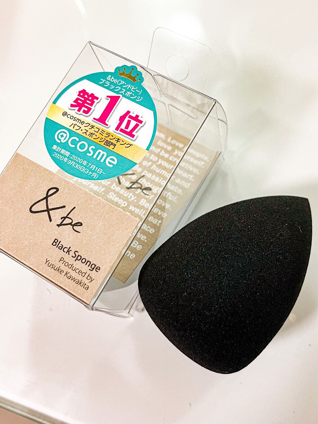 &be ブラックスポンジ/&be/パフ・スポンジを使ったクチコミ(4枚目)