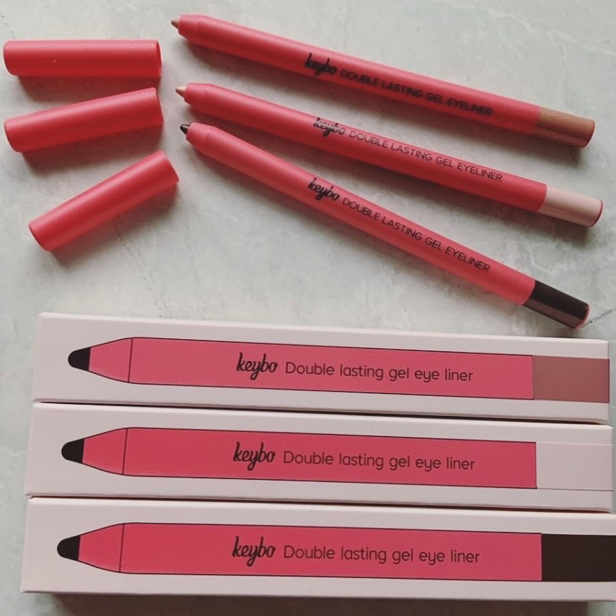 ダブルラスティングジェルライナー/keybo/ジェルアイライナーを使ったクチコミ（2枚目）