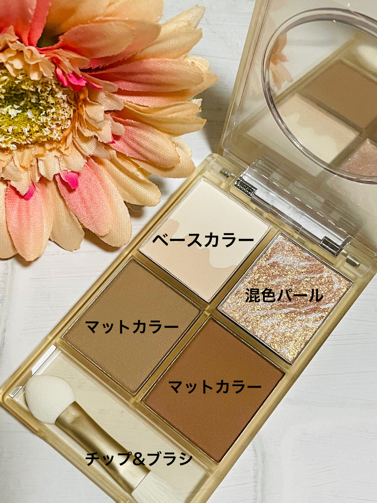 四色アイシャドウパレット/COLORKEY/アイシャドウパレットを使ったクチコミ（2枚目）