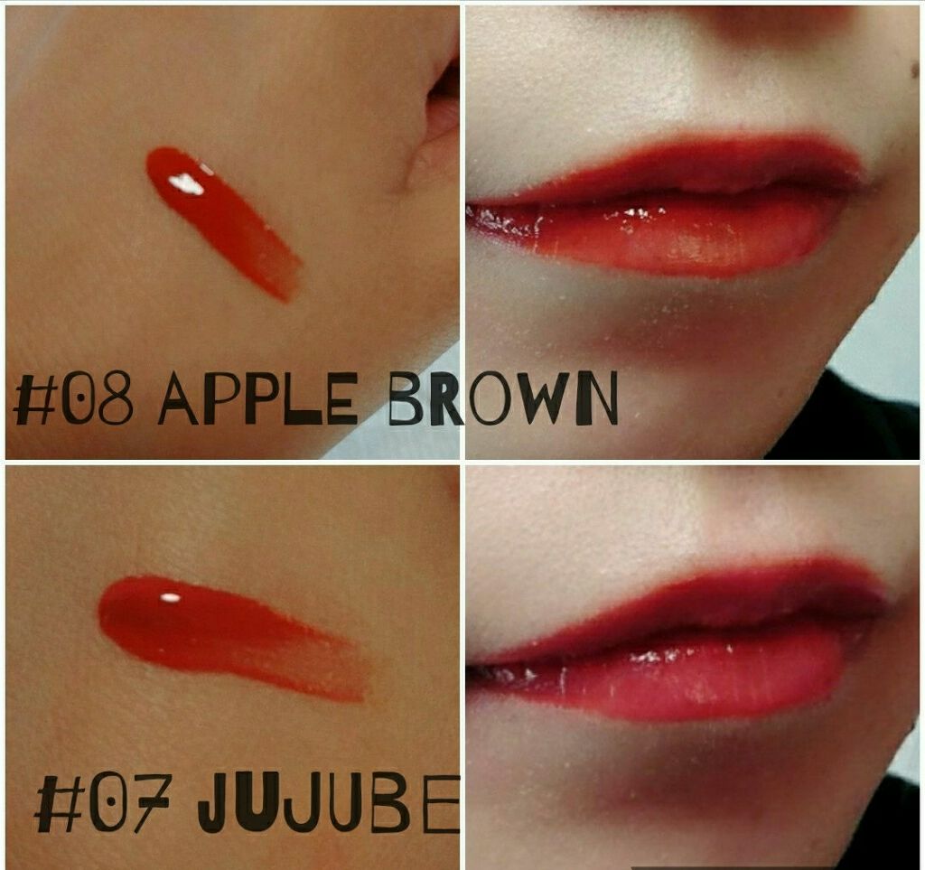 ジューシーラスティングティント/rom&nd/リップティントを使ったクチコミ（2枚目）