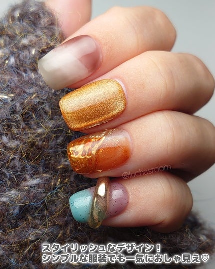 るか @luchasroom on LIPS 「貼るだけ簡単♪サロン級の指先に♡フレンズネイルのネイルチップを..」(3枚目)