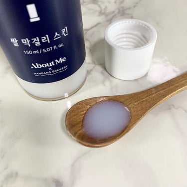 ABOUT ME Rice Makgeolli Skin のクチコミ「.

▪️About Me
米マッコリトナー 150ml

About Me×漢江酒造の「ナル.....」（3枚目）