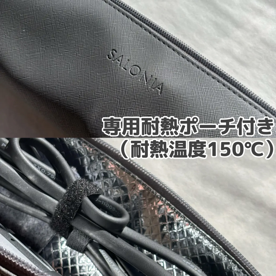 SALONIA スムースシャイン カールヘアアイロン　ブラック 32mm/SALONIA/カールアイロンを使ったクチコミ（3枚目）