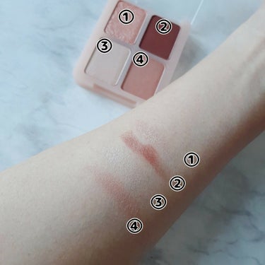 GLAM EYE SHADOW HONEY PINK/U/CHOO/アイシャドウパレットを使ったクチコミ（2枚目）