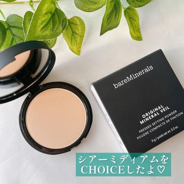 bareMinerals オリジナル ミネラルベール プレスト パウダーのクチコミ「＼ミネラルのベールで肌を守る
さらっとしっとりセッティングパウダー／

ベアミネラル
オリジナ.....」（2枚目）