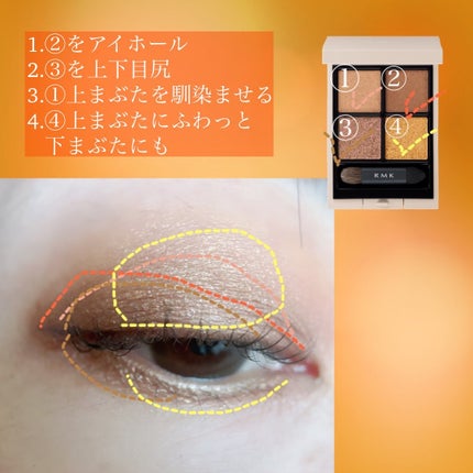 RMK シンクロマティック アイシャドウパレット/RMK/アイシャドウパレットを使ったクチコミ(2枚目)