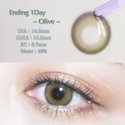Ending 1day/OLENS/ワンデー(1DAY)カラコンを使ったクチコミ(3枚目)