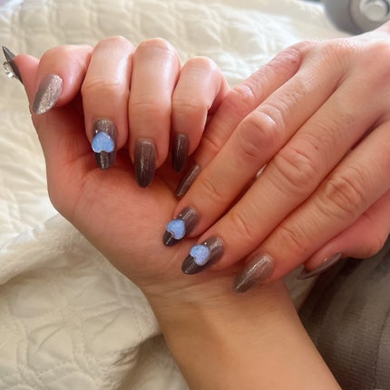 ネイルチップ(シールタイプ) Ebony Heart/FINGER SUIT/ネイルチップ・パーツの画像