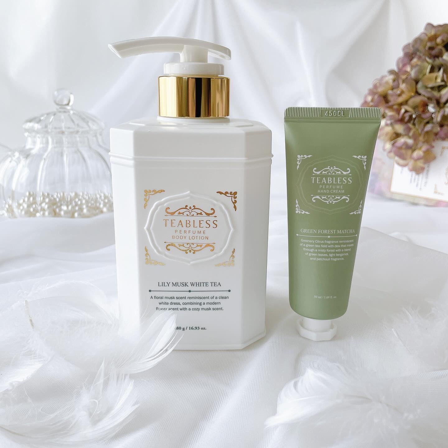 パフュームハンドクリーム グリーンフォーレスト抹茶/TEABLESS/その他を使ったクチコミ（1枚目）