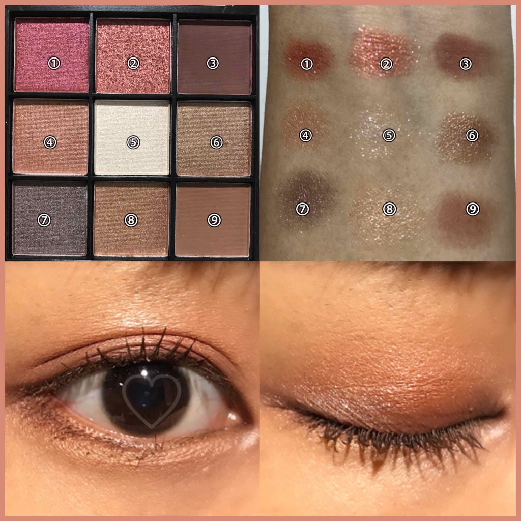 UR GLAM BLOOMING EYE COLOR PALETTE/U R GLAM/アイシャドウパレットを使ったクチコミ(2枚目)