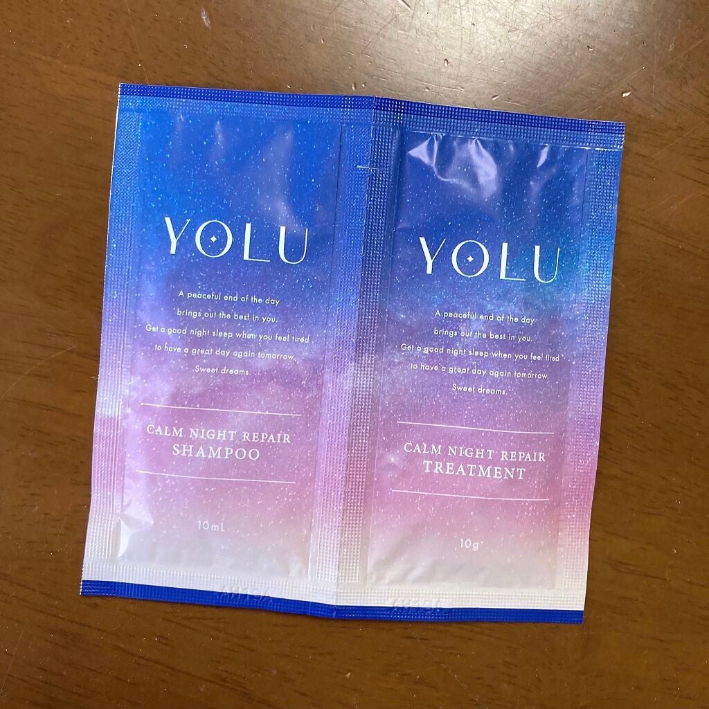 カームナイトリペアシャンプー/トリートメント/YOLU/市販シャンプーを使ったクチコミ(1枚目)