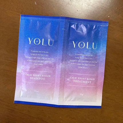 カームナイトリペアシャンプー/トリートメント/YOLU/市販シャンプーを使ったクチコミ(1枚目)