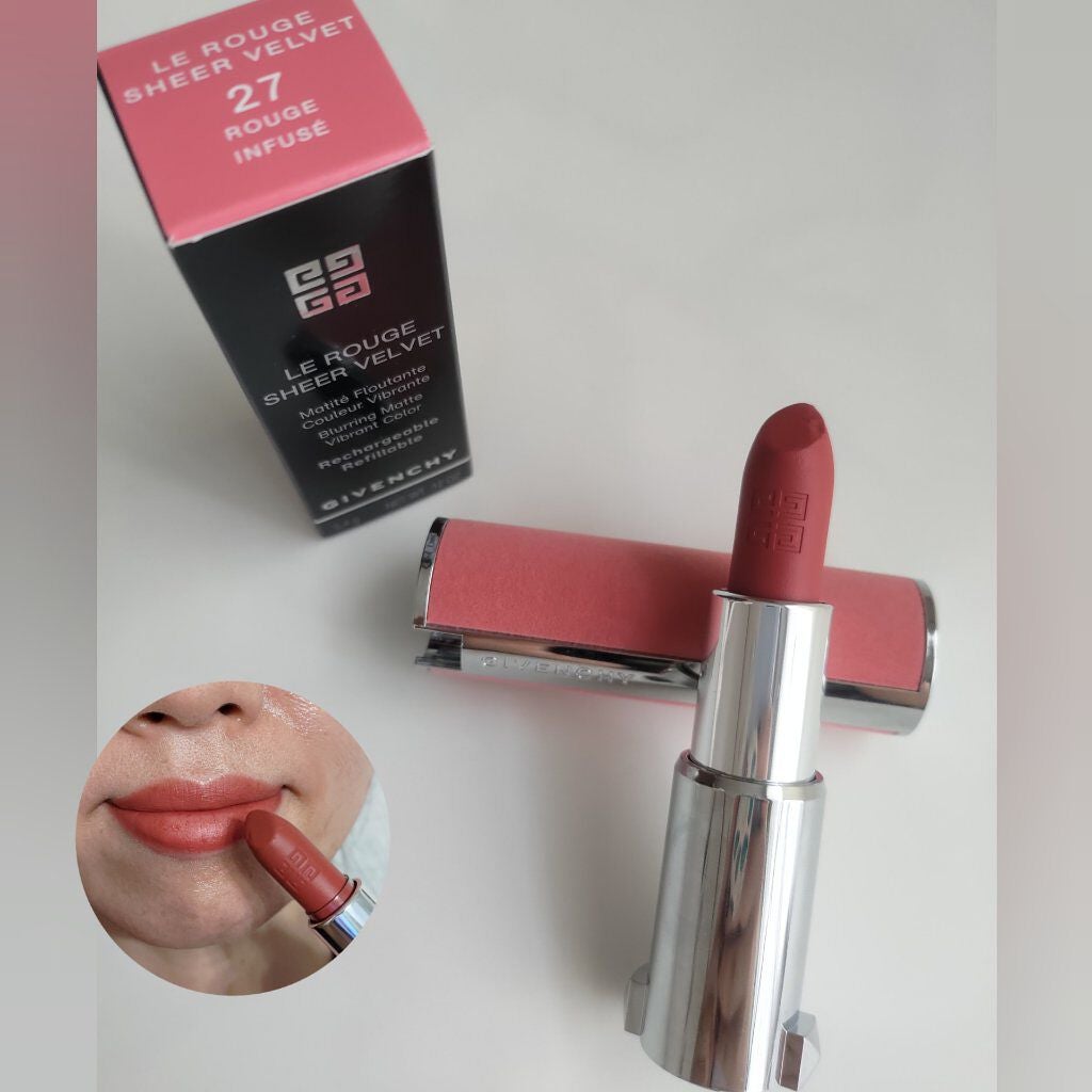 ルージュ・ジバンシイ・シアー・ベルベット/GIVENCHY/口紅を使ったクチコミ(1枚目)