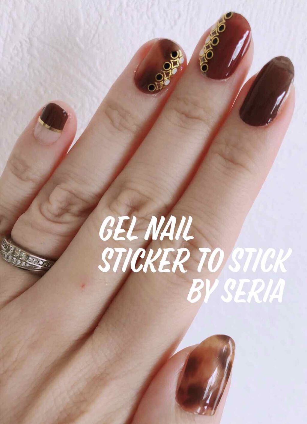 貼るジェルネイル/セリア/ネイルシールを使ったクチコミ(1枚目)