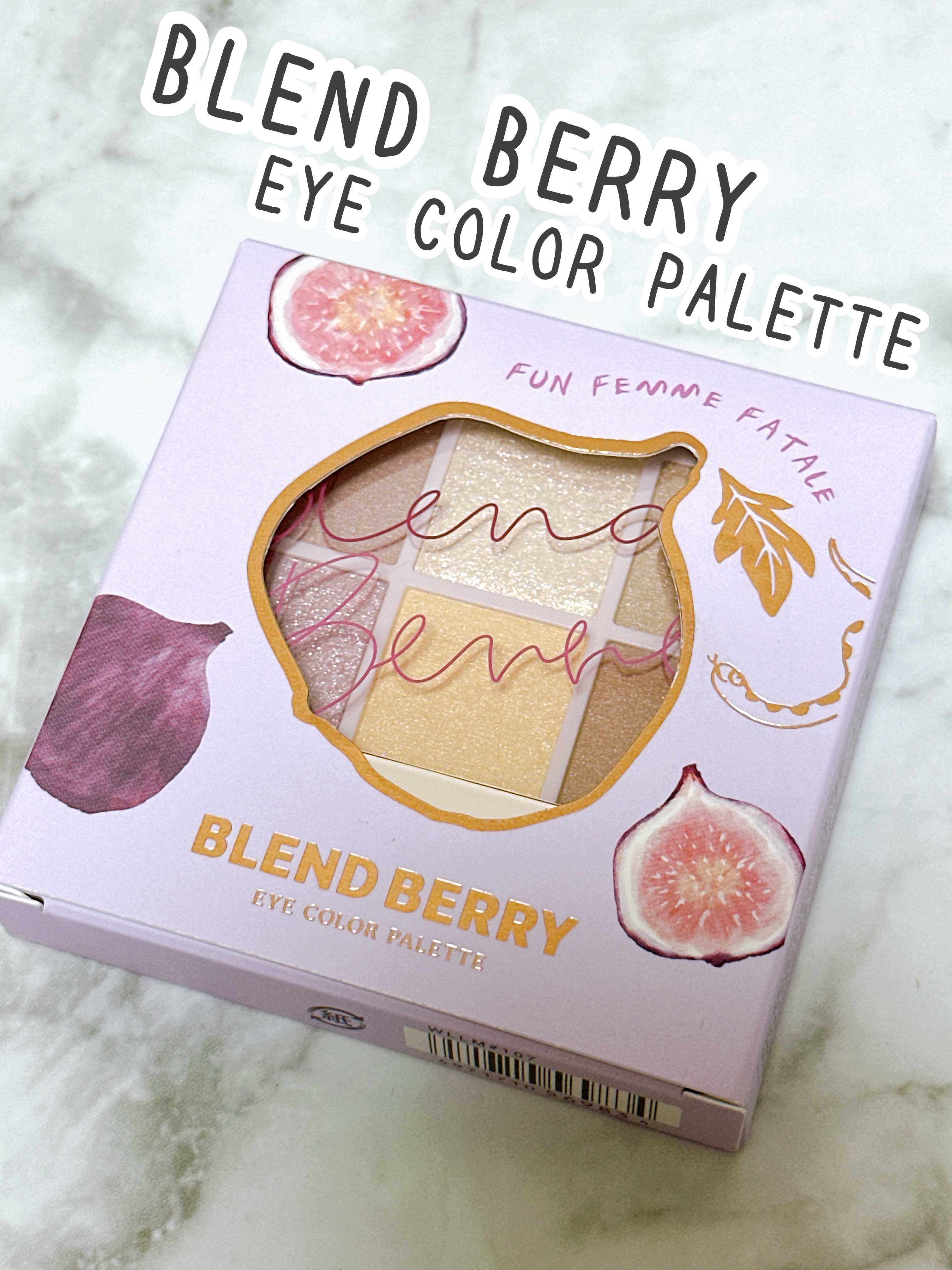 オーラクリエイション 107 フィグ＆スキンモーヴ(限定カラー)/BLEND BERRY/アイシャドウパレットを使ったクチコミ（1枚目）