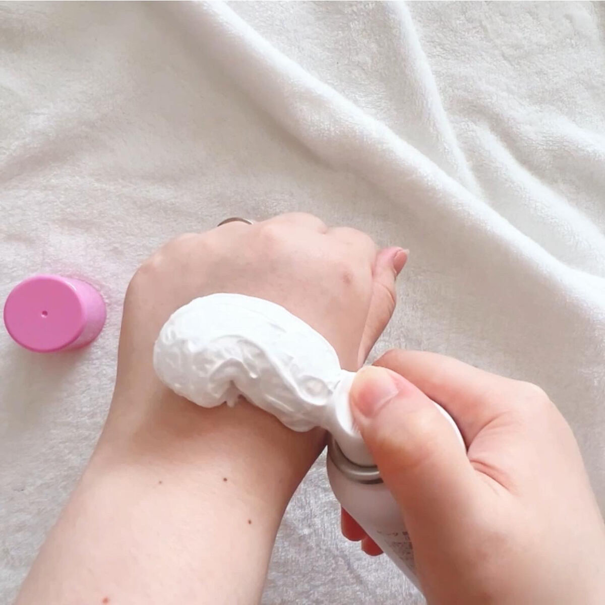 ピンク炭酸フォームクレンジング/プラスキレイ/洗顔フォームを使ったクチコミ（3枚目）