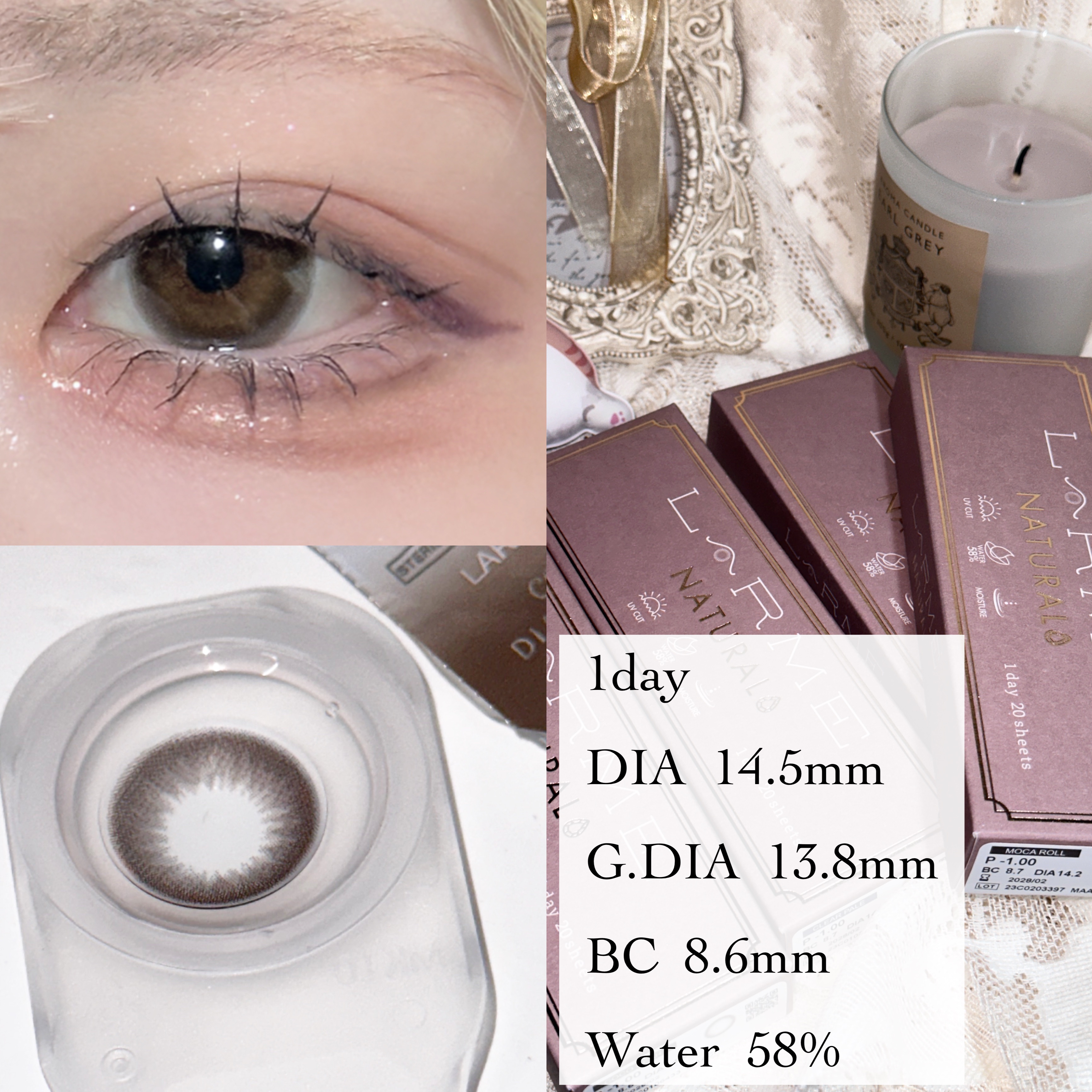 LARME NATURAL  SERIES/LARME/カラーコンタクトレンズを使ったクチコミ（3枚目）