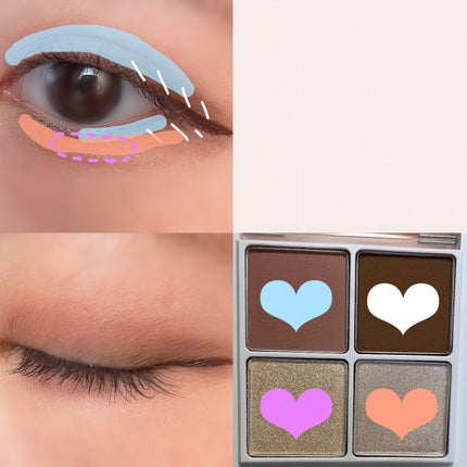 THE アイパレR/b idol/アイシャドウパレットを使ったクチコミ(3枚目)