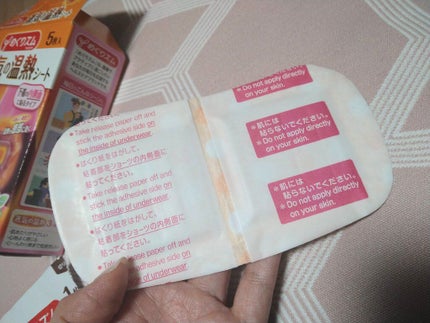 蒸気の温熱シート 下着の内側面に貼るタイプ/めぐりズム/その他を使ったクチコミ(3枚目)