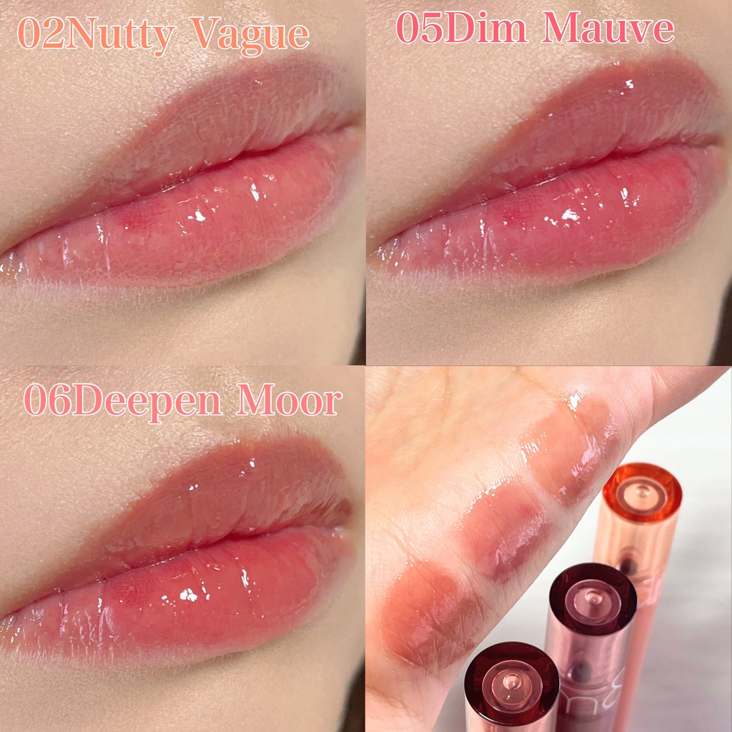 グラスティングカラーグロス/rom&nd/リップグロスを使ったクチコミ(8枚目)