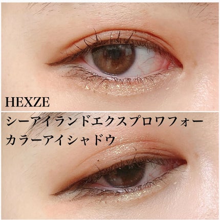 アイランドアドベンチャー4アイシャドウ/HEXZE(ヘックスゼ)/アイシャドウパレットを使ったクチコミ(2枚目)