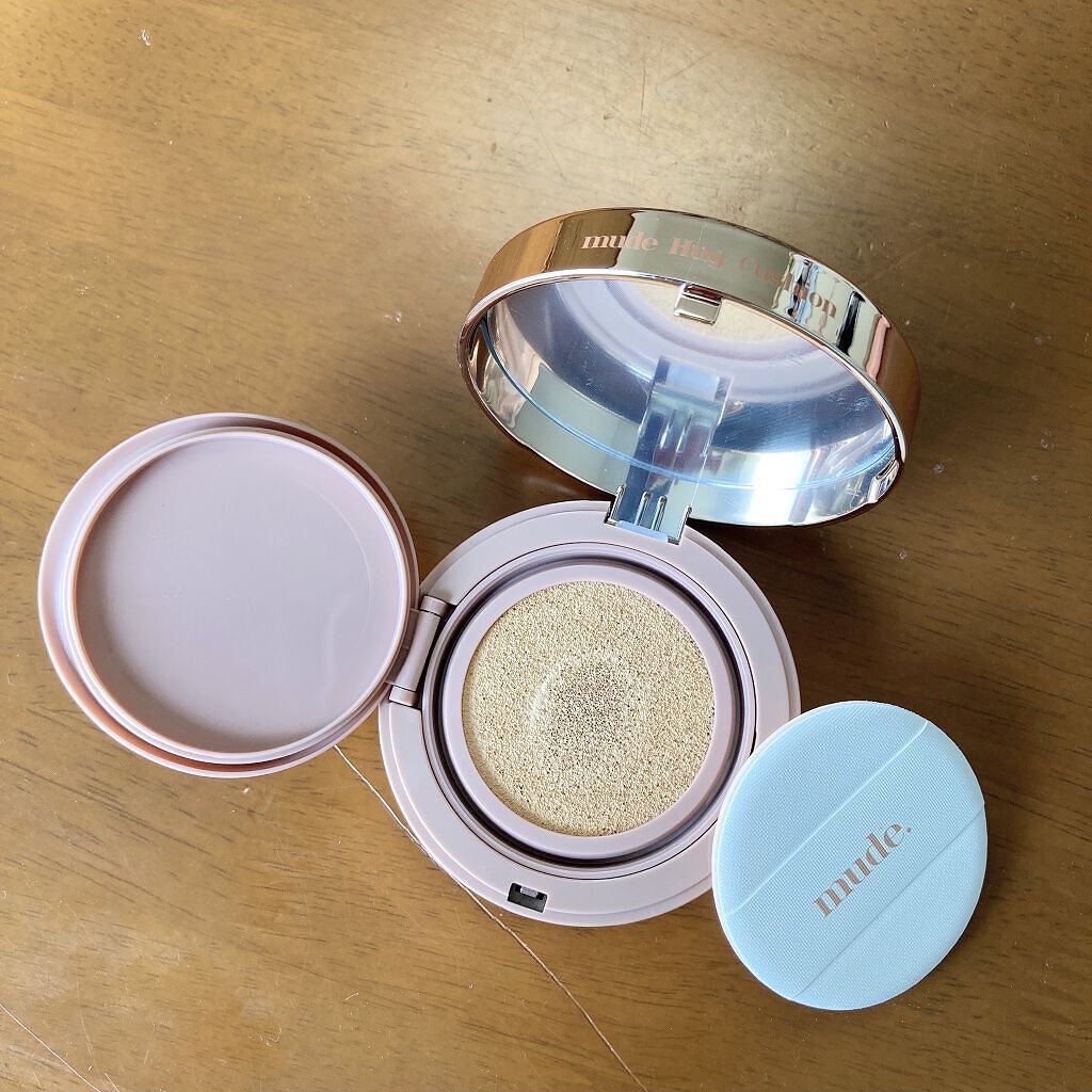 ハグクッション/mude./クッションファンデーションを使ったクチコミ（2枚目）